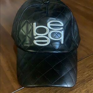 Bebe quilted faux leather hat/baseball cap!
